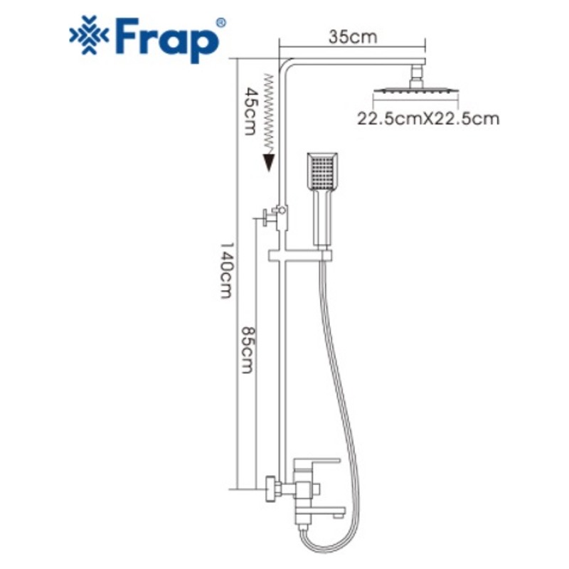 Душевая система Frap F2420 - фото2