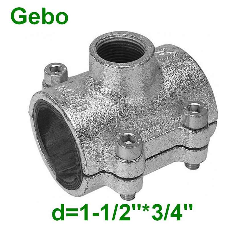 Обойма ремонтная 1-1/2" с отводом 3/4" Gebo Clamps ANB (01261280502)