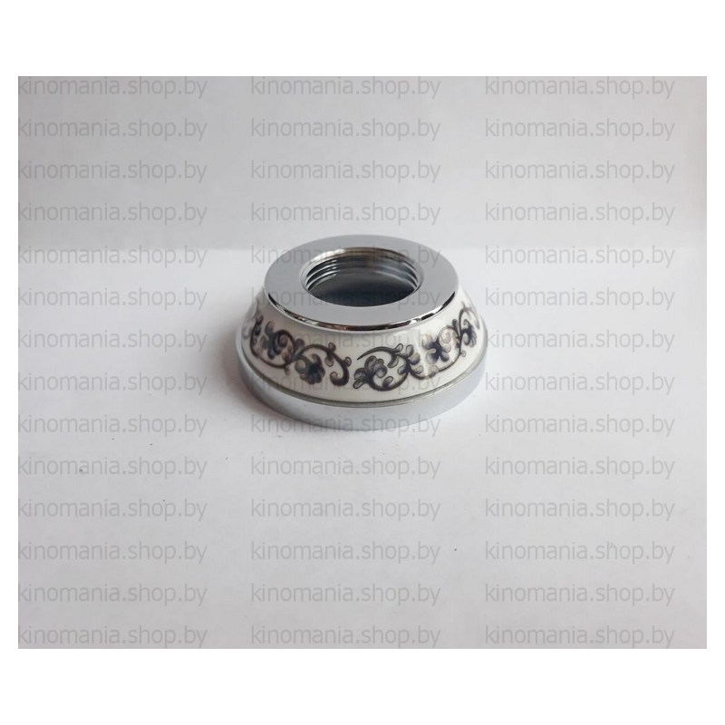 Отражатели для смесителя круглые конусные с керамикой с узором (хром,3/4",d25*H20*D58,2шт)