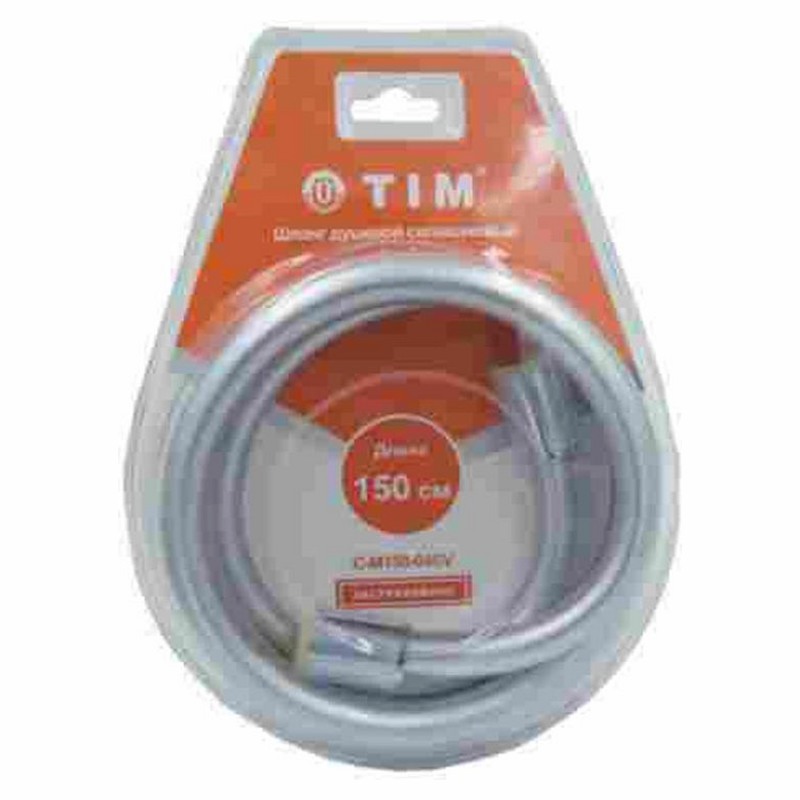 Шланг для душа TIM C-M150-04SV (1/2",imp/imp,силикон,EPDM,150см,16bar, 80°C)